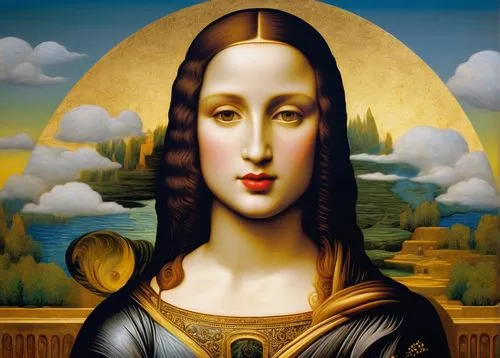 gioconda,tretchikoff,mona lisa,monalisa,iconographer,mona,perugino,bvm,pinturicchio,portrait of christi,loreta,memling,immacolata,ariadne,cleopatra,apollonia,theodora,the prophet mary,iconographical,diotima,Art,Classical Oil Painting,Classical Oil Painting 15