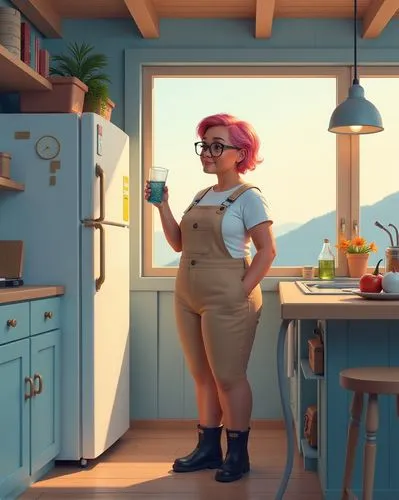 jenji,girl in the kitchen,star kitchen,lazytown,big kitchen,ramona,Illustration,Children,Children 01