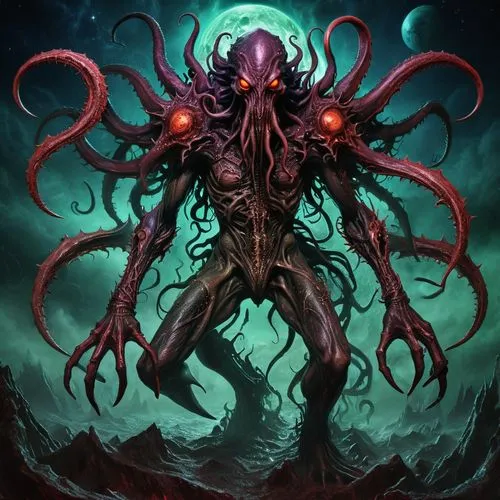 illithid,azathoth,nyarlathotep,lovecraftian,illithids,gravemind,zoth,nekron,lovecraft,helminth,eldritch,pulpo,hastur,narcosis,vecna,yuggoth,abyssal,tentacled,hastula,lictor,Illustration,Realistic Fantasy,Realistic Fantasy 47