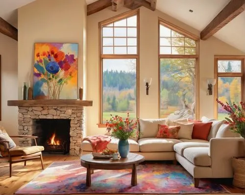 fireplaces,sitting room,fire place,autumn decor,contemporary decor,family room,interior decor,home interior,living room,beautiful home,fireplace,luxury home interior,wooden beams,country cottage,sunroom,livingroom,stucco frame,interior decoration,interior design,home landscape,Conceptual Art,Oil color,Oil Color 25