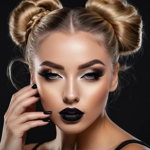 vintage makeup,contoured,derivable,contouring,retouching,makeup artist,eyes makeup,neon makeup,cosmetic brush,makeup,airbrushed,contour,feline look,topknot,glam,glammed,cosmetic,french silk,women's cosmetics,expocosmetics,Photography,General,Fantasy