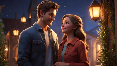 clove garden,romantic scene,twilight,romantic portrait,romantic look,honeymoon,twiliight,cg artwork,flightless bird,scene lighting,cute cartoon image,vintage boy and girl,romantic night,romantic meeti