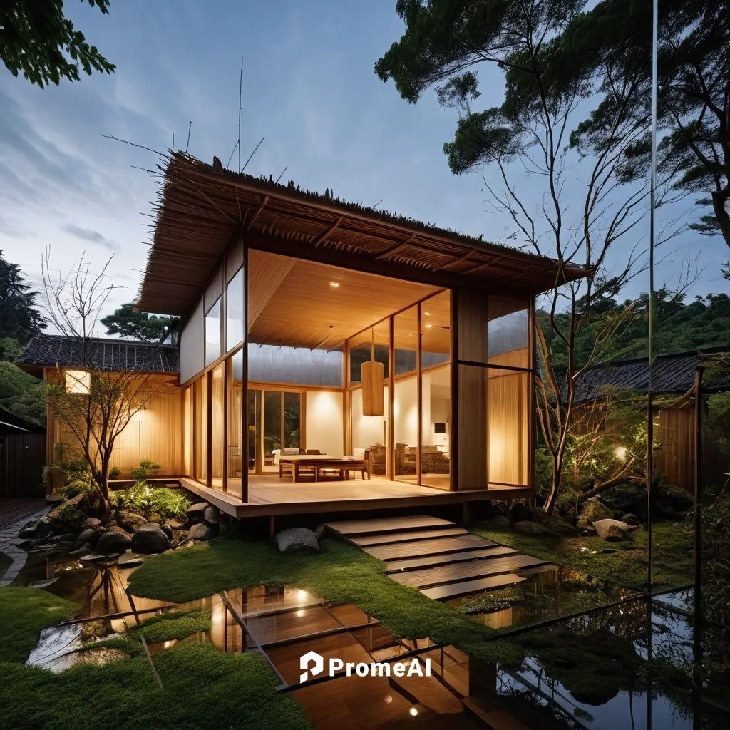 tee house in garden,asian architecture,forest house,beautiful home,modern house,roof landscape,rumah,timber house,amanresorts,grass roof,wooden house,cubic house,landscape design sydney,modern archite