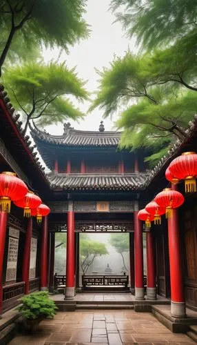 qibao,jingshan,hall of supreme harmony,soochow,asian architecture,suzhou,hengdian,qingcheng,hyang garden,shuozhou,chaozhou,shaoxing,gyeongbokgung,qufu,yunnan,qingming,yongshu,wudang,linzhou,hushan,Art,Classical Oil Painting,Classical Oil Painting 13