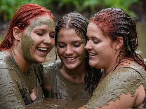 the festival of colors,mud wrestling,redheads,mud village,mud,women friends,three-lobed slime,water fight,beautiful photo girls,the girl's face,young women,aboriginal culture,bathing fun,girl fun,happy children playing in the forest,wet,happy faces,mud wall,holi,amazonian oils,Photography,General,Natural