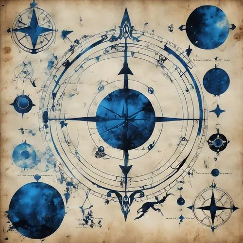 orrery,planisphere,star chart,signs of the zodiac,compass,harmonia macrocosmica,blueprint,zodiac,compass rose,astrological sign,clockmaker,horoscope libra,astrology,zodiacal signs,geocentric,pioneer 10,motifs of blue stars,glass signs of the zodiac,wind rose,zodiac sign,Conceptual Art,Fantasy,Fantasy 06