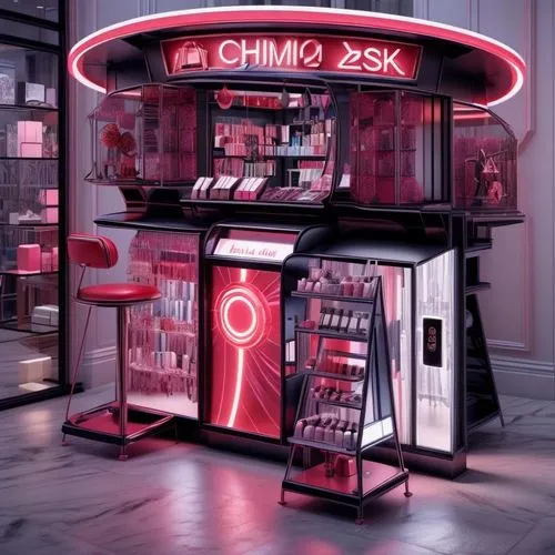 cosmetics counter,kiosk,jukebox,coke machine,women's cosmetics,candy shop,jewelry store,coin drop machine,paris shops,interactive kiosk,cosmetic products,vending machine,cosmetics,storefront,vending machines,chinese screen,soda shop,store front,the shop,electronic signage