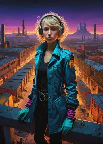 cyberpunk,neuromancer,futurepop,sci fiction illustration,electropop,welin,Illustration,Children,Children 03