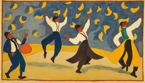 dancing flames,dancers,fire dance,dancing couple,toasting,khokhloma painting,square dance,braque francais,1926,dancing,1921,ballroom dance silhouette,braque saint-germain,jazz silhouettes,folk-dance,pentecost,1920s,ballroom dance,1929,1925,Art,Artistic Painting,Artistic Painting 27