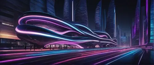 futuristic car,3d car wallpaper,futuristic,futuristic landscape,futuristic architecture,cybercity,light trail,vanu,futuristic art museum,guangzhou,light trails,hypermodern,tron,baku,electric mobility,velaro,lightwaves,autopia,mercedes eqc,brum,Illustration,Paper based,Paper Based 02