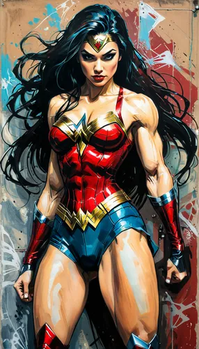 mix between Spider Woman and wonder woman, big stunning muscles , big beautiful chest,wonderwoman,wonder woman,wonder woman city,super woman,super heroine,figure of justice,muscle woman,goddess of jus