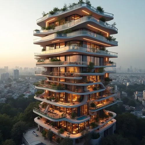 residential tower,futuristic architecture,sky apartment,modern architecture,escala,multistorey,bird tower,penthouses,kimmelman,animal tower,cantilevered,cubic house,high rise building,bangkok,urban towers,high rise,malaparte,the energy tower,skyscapers,apartment building,Photography,General,Realistic