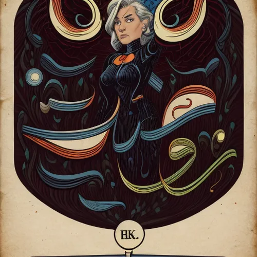 biologist,raven bird,raven rook,art nouveau design,reading owl,raven,owl background,halloween illustration,sci fiction illustration,andromeda,kraken,frame illustration,halloween poster,vector illustration,owl,the witch,bjork,cruella de ville,vampira,frame border illustration,Calligraphy,Illustration,Cartoon Illustration