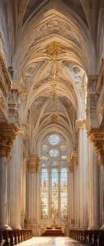 sanctuary of sant salvador,mafra,el escorial,cathedral,cathedral of modena,baroque,santiago de compostela,borromini,sacristy,capilla,sevilla,sanctuary,batalha,the interior,seville,gesu,cathedrals,duomo,the cathedral,cathedra,Conceptual Art,Fantasy,Fantasy 23