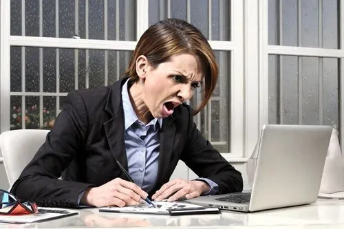 comic art style,woman eating apple,blur office background,girl at the computer,secretarial,office worker,stressed woman,content writers,online courses,administrate,officered,school administration soft