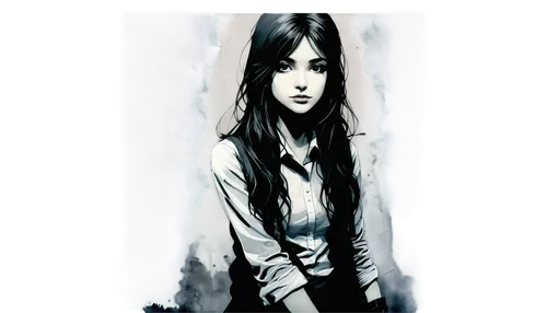 tomie,karou,girl in a long,pieck,gothika,marceline,photo painting,isoline,rone,mystical portrait of a girl,skuld,portrait background,kuchel,lain,behenna,grudge,girl drawing,digital art,art background,edit icon,Illustration,Realistic Fantasy,Realistic Fantasy 23