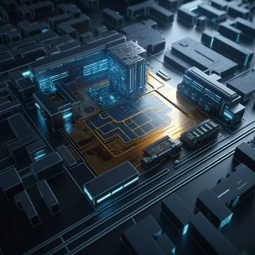 cybertown,microdistrict,cybercity,cyberport,voxel,voxels,circuit board,micropolis,cyberview,3d rendering,3d render,city blocks,cyberonics,circuitry,industrial area,cinema 4d,smart city,cyberscene,city