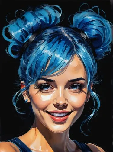 jinx,twitch icon,vector girl,custom portrait,digital painting,blue painting,world digital painting,portrait background,vector art,krita,vector illustration,blue hair,lilyana,girl portrait,rockabella,ichetucknee,digital art,vi,cassandra,ramirez,Conceptual Art,Oil color,Oil Color 08