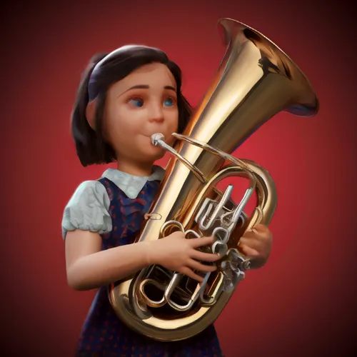 tuba,saxhorn,tubist,euphonium,tiktok icon,trumpet,flugelhorn,gramaphone,brass instrument,stallybrass,rockabella,trumpet player,trumpet shaped,orkestar,jazzier,riffling,trombonist,embouchure,trumpet climber,wind instrument