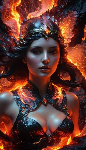 fire background,fire angel,fire siren,fiery,infernal,fantasy woman,Conceptual Art,Fantasy,Fantasy 11