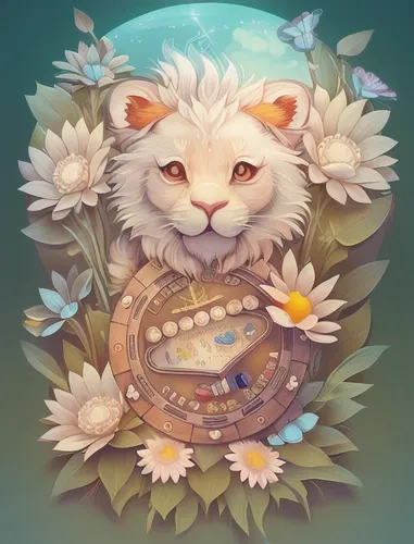 wreath of flowers,amur hedgehog,flower cat,dormouse,zodiac sign leo,tea party cat,owl background,blooming wreath,blossom kitten,little planet,flower animal,hedgehog child,hedgehog,dharma wheel,mandala framework,locket,fauna,white lion,reading owl,springtime background