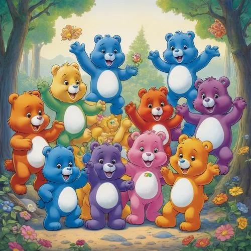 teddy bears,teddybears,bebearia,the bears,gummybears,teddies,Illustration,Children,Children 03