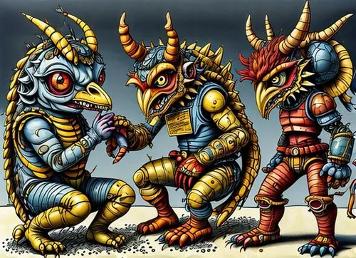 kaijuka,gigan,kobolds,skinks,silurians,lizardmen