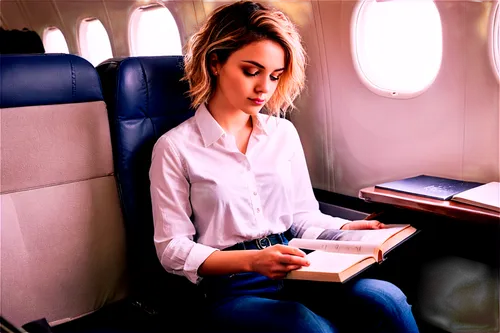 blonde woman reading a newspaper,airplane passenger,e-book,girl studying,e-book readers,travel woman,airplane paper,woman holding a smartphone,e-reader,holding ipad,airline travel,woman sitting,bussiness woman,stewardess,girl sitting,blonde sits and reads the newspaper,ebook,flight attendant,digitizing ebook,e-book reader case,Illustration,Realistic Fantasy,Realistic Fantasy 46