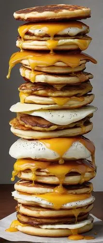 A McGriddles tower,A McGriddles tower,stack of plates,stack of cheeses,plate of pancakes,hotcakes,stack,juicy pancakes,Photography,Documentary Photography,Documentary Photography 05