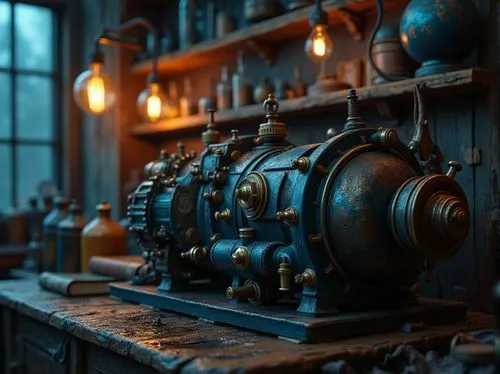 potions,oil lamp,steampunk gears,steampunk,engine room,distillation,valves,steam engine,distill,compressors,apothecary,lamp kerosene,cinema 4d,kerosene,clockmaker,turbogenerators,generators,retro kerosene lamp,turbogenerator,carburettors,Photography,General,Realistic