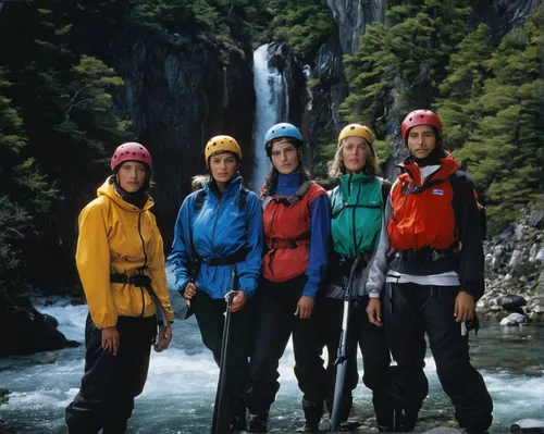 Adventure and sport activities Tours in Patagonia,canyoning,mountaineers,trekking poles,adventure sports,hiking equipment,whitewater kayaking,sport climbing helmets,white water rafting,high-visibility