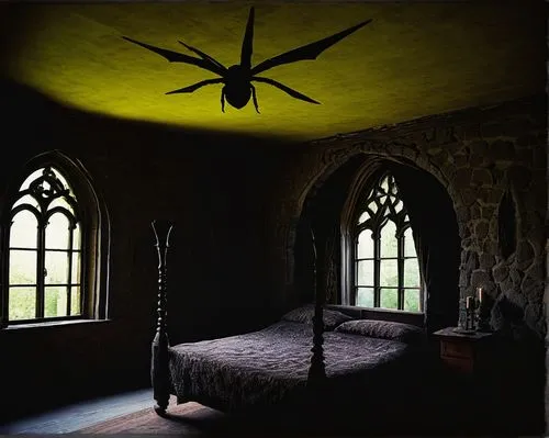 vaulted ceiling,dandelion hall,sleeping room,inglenook,bedroom,dracula's birthplace,bedchamber,children's bedroom,attic,ornate room,abandoned room,bedroom window,crypt,victorian room,vaulted cellar,wade rooms,bedrooms,castle windows,upstairs,antechamber,Art,Artistic Painting,Artistic Painting 26