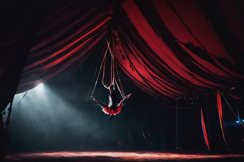 circus aerial hoop,circus show,circus tent,aerialist,cirque,circus,cirque du soleil,aerial hoop,circus stage,trapeze,scenography,circus elephant,circus animal,flying trapeze,stage curtain,static trapeze,marionette,ringmaster,theatrical,big top,Conceptual Art,Fantasy,Fantasy 14