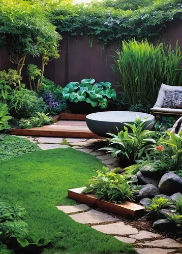 landscape designers sydney,landscape design sydney,garden design sydney,artificial grass,turf roof,perennial plants,landscaping,landscape lighting,zen garden,grass roof,green lawn,plant bed,japanese zen garden,outdoor furniture,garden pond,terraced,garden bench,artificial turf,garden furniture,backyard,Illustration,American Style,American Style 03