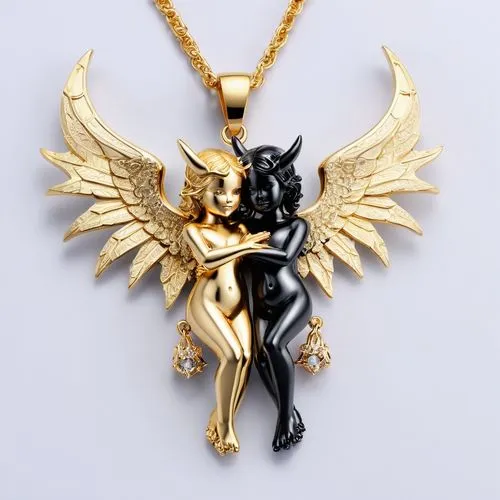 necklace with winged heart,devilman,seiya,goldar,zodiac sign gemini,garuda,Photography,Fashion Photography,Fashion Photography 02