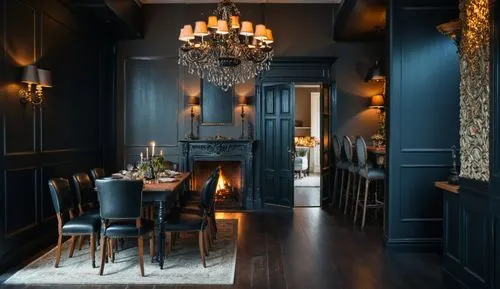 dark cabinetry,dark cabinets,dining room,brownstone,hardwood floors,interior design,Photography,General,Fantasy