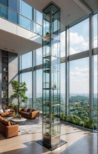 glass wall,penthouses,sky apartment,luxury home interior,residential tower,modern decor,Photography,General,Realistic