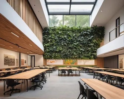 school design,lecture room,lecture hall,atriums,modern office,study room,cafeteria,gensler,daylighting,herbarium,conference room,schoolrooms,associati,bohlin,classrooms,intensely green hornbeam wallpaper,canteen,lunchroom,bobst,class room,Illustration,Black and White,Black and White 28