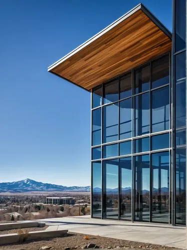 intermountain,montana post building,snohetta,herriman,bohlin,bozeman,cantilevered,phototherapeutics,coloradoan,resourcehouse,jackson hole store fronts,glass facade,visitor center,grayhawk,ski facility,broomfield,usafa,llnl,colorado springs,modern architecture,Photography,Black and white photography,Black and White Photography 12