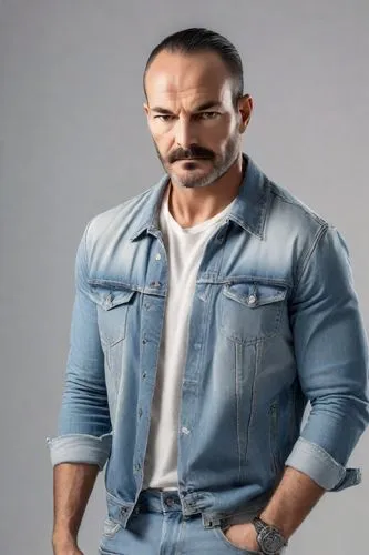 pubg mascot,indian celebrity,male character,male model,3d albhabet,carpenter jeans,3d model,management of hair loss,denims,angry man,denim jeans,macho,cholado,sandro,zuccotto,jeans background,3d man,denim background,male poses for drawing,ken,Photography,Realistic