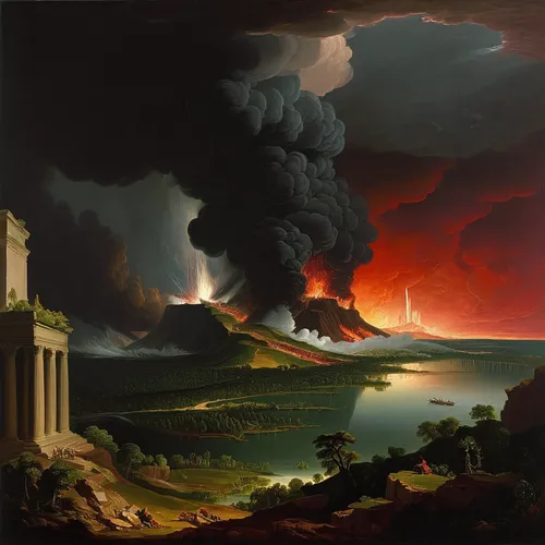 vesuvius,the eruption,eruption,volcanic eruption,volcanic landscape,the conflagration,mount vesuvius,calbuco volcano,frederic church,volcanism,volcanos,volcanic activity,volcano,volcanic,types of volcanic eruptions,volcanoes,apocalypse,mount etna,conflagration,the volcano avachinsky,Art,Artistic Painting,Artistic Painting 21