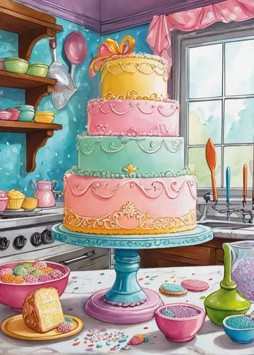 cupcake background,cake shop,cake decorating,doll kitchen,pink cake,colored icing,buttercream,pastry shop,confectioner,birthday banner background,sugarbaker,pastel,precure,bakery,cake buffet,clipart cake,tea party collection,cocina,confectioneries,bakeshop,Illustration,American Style,American Style 13