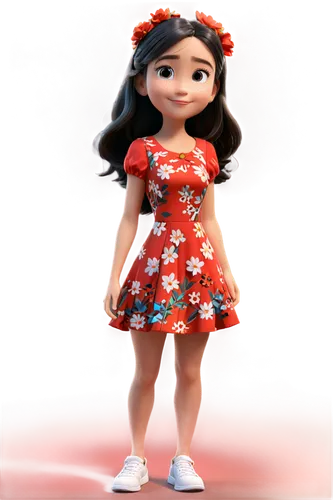 doll dress,a girl in a dress,dress doll,little girl dresses,lilo,floral dress,moana,cute cartoon character,agnes,little girl in pink dress,girl in red dress,princess sofia,fashion doll,female doll,girl in flowers,the girl in nightie,sewing pattern girls,polka dot dress,country dress,day dress,Unique,3D,3D Character