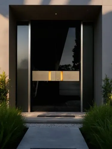 metallic door,steel door,house entrance,the threshold of the house,garden door,iron door,doorway,front door,entryway,doors,house silhouette,the door,exterior mirror,entryways,doorstep,open door,eichler,landscape design sydney,door,hinged doors