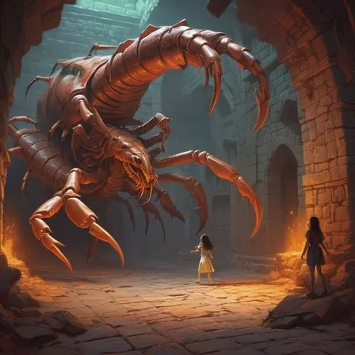 gopendra,mondor,karakhanids,beholder,centipede,sci fiction illustration,prospal,hall of the fallen,wurm,game illustration,kondos,aamoth,gradimir,wormleighton,scorpii,illithid,crab violinist,beholders,arenanet,homarus,Conceptual Art,Fantasy,Fantasy 01