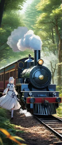 animal train,choo choo train,wedding dress train,the train,studio ghibli,tsumugi kotobuki k-on,german reichsbahn,violet evergarden,reichsbahn,conductor,last train,special train,wooden train,train,full steam,locomotion,train ride,cg artwork,railroad,eurobahn,Illustration,Black and White,Black and White 29