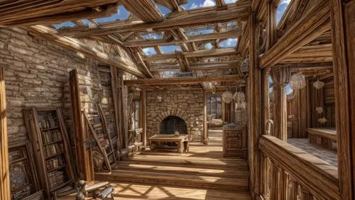 assay office in bannack,bannack assay office,wooden construction,bannack,wooden beams,wooden frame construction,wooden windows,empty interior,log home,wooden floor,wood floor,woodwork,attic,wood struc