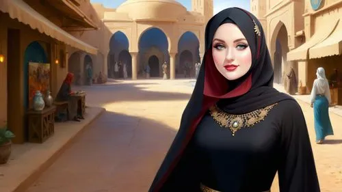 abaya,gothel,rouiba,khatoon,sheherazade,arabian