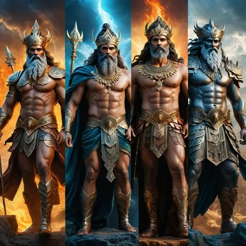 pandavas,norsemen,greek gods figures,asuras,mahasena,bhishma,Photography,General,Fantasy