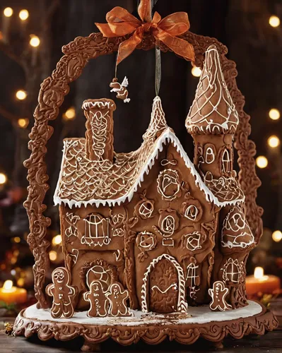 Create a suspenseful tale about a haunted gingerbread mold that brings bad luck to anyone who uses it.,gingerbread house,gingerbread houses,christmas gingerbread,gingerbread maker,gingerbread break,th